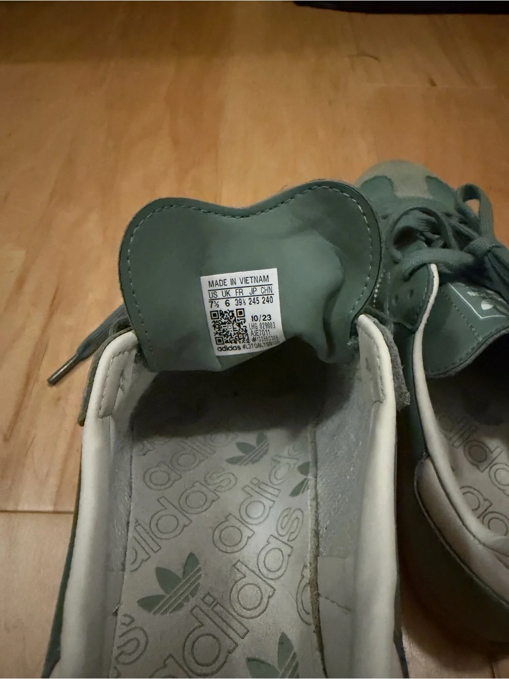 adidas leather green Samba sneakers - Picture 6 of 6
